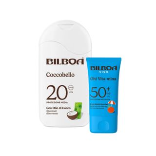 Pack Bilboa Ohi Vita-mina Protezione Viso SPF 50+ 40 ml & Bilboa Coccobello Latte Solare SPF 20 200 ml