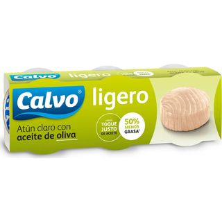 Atún Claro Ligero Aceite Oliva, Pack 3X56Gr 168 G