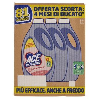 Ace Detersivo Igienizzante Colorati 3 X 27 Lavaggi 3 X 1350 Ml - 156152