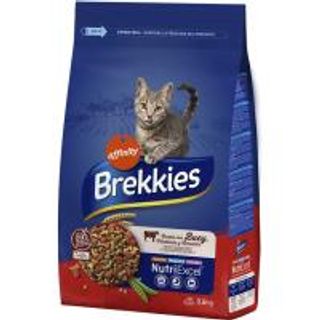 Alimento Seco Buey Verduras Y Cereales Para Gato Brekkies, Saco 3,5 Kg (24195505)