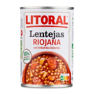 Lentejas A La Riojana Litoral 430 G