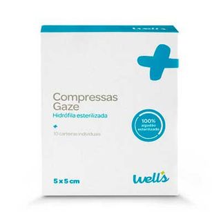 Gasa Esterilizada 5 10 Unidades Wells (5600954002058)