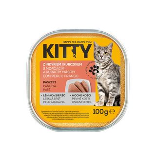 Kitty Karma dla kota, pasztet z kurczakiem i indykiem 100 g