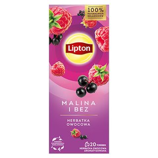 Lipton Herbatka owocowa Malina i bez, 20 torebek
