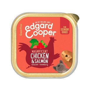 Edgard & Cooper Senior Pollo Y Salmón Tarrina Para Perros 0.15Kg