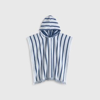 Toalla Poncho Rayas Pris Azul Toalla Poncho