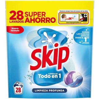 Detergente En Cápsulas Limpieza Profunda Skip, Bolsa 28 Dosis (26399857)