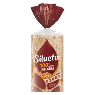 Pan Sin Corteza 8 Cereales Silueta
