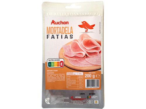 MORTADELA SIMPLES AUCHAN FATIAS 200G