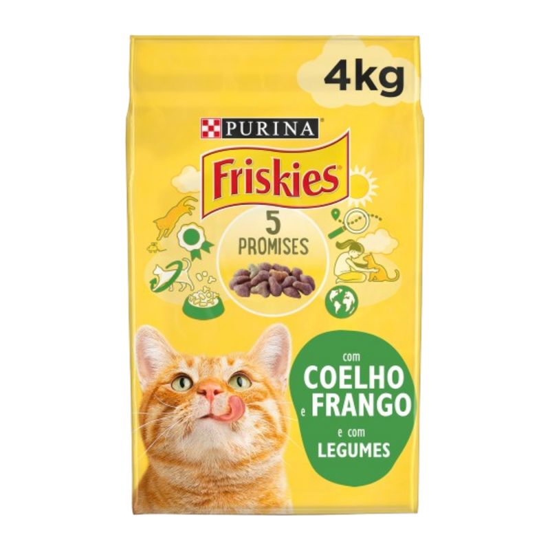 Friskies Gato Coelho, Frango e Legumes 4kg