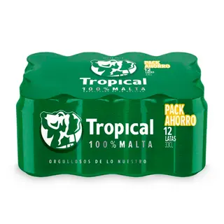 Cerveza Tropical Lata 33 Cl Pack 12Ud