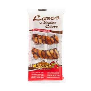 PASTELERÍA JESUS Lazos De Hojaldre Cebra, 165G