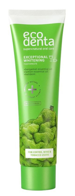 Ecodenta Wybielająca Pasta do zębów z Bergamotką, Eterycznymi Olejkami Cytrynowymi i Kalidentem