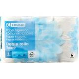 Papel Higiénico Suave Doble Rollo Eroski, Paquete 6 Rollos (5746169)