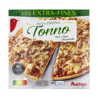 Pizza de Masa Fina con Atún Producto Alcampo 355 G.