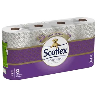 Papel Higienico Acolchado Scottex 9 Rollos