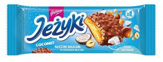 Jeżyki Kokos ciastka w czekoladzie mlecznej 140 g