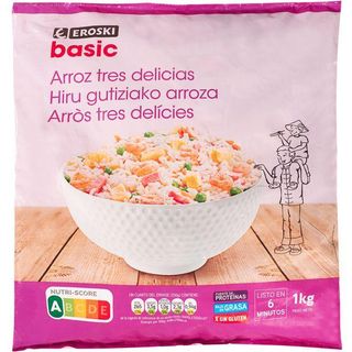 Arroz 3 Delicias Eroski Basic, Bolsa 1 Kg (13909940)