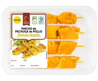 Pincho De Pechuga De Pollo Amarillo 320G