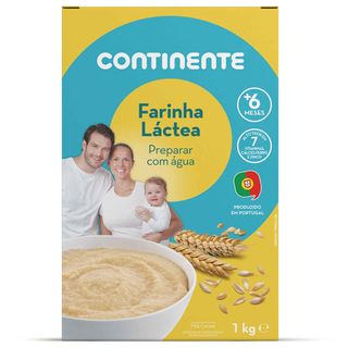 Papa Infantil Farinha Láctea com Cereais +6M Continente (emb. 1 kg)