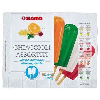 Ghiaccioli Assortiti Sigma 10 X 65 G