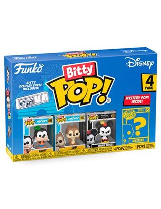Set 4 Figuras Funko Bitty Pop Disney Goofy + Chip + Minnie + Figura Sorpresa 2Cm (0889698713221)