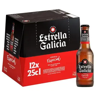 Cerveza Especial Estrella Galicia, Pack Botellín 12X25 Cl