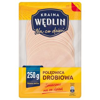 Kraina Wędlin Polędwica drobiowa w plastrach, 250 g