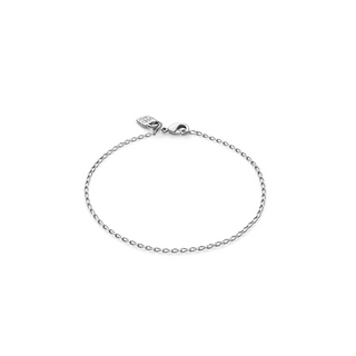 Pulsera Con Eslabones Ovalados Bañada En Plata De Ley Plata L