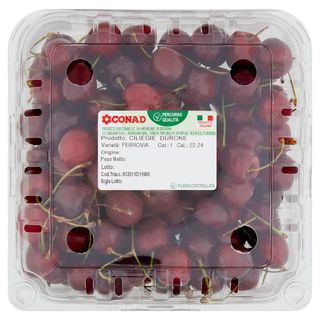 CONAD Percorso Qualità Ciliegie Durone Ferrovia Italia Cal. 22-24 1000 g - 8003170090187