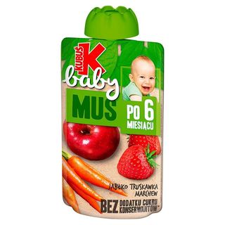 Kubuś Baby mus jabłko, truskawka, marchewka 100 g