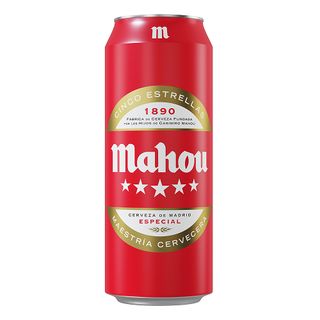 Cerveza Mahou Cinco Estrellas Lata 50 Cl.