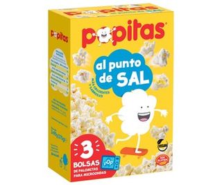 Palomitas con Sal Para Microondas Popitas Pack 3 X 90 G.
