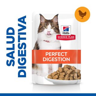 Hill’S Science Plan Adult Perfect Digestion Pollo Comida Húmeda Para Gatos 0.085Kg