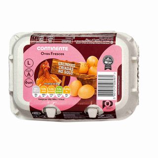 Ovos de Solo Classe L Continente (emb. 6 un)