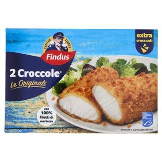Capitan Findus 2 Croccole con 100% Filetti di Merluzzo - Le originali 216 g