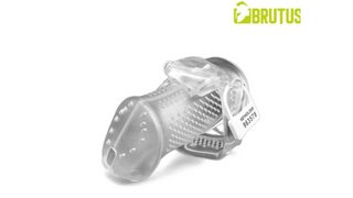 Brutus Klatka Cnoty na penisa- Airmesh Chastity Cage Clear 7x3 cm