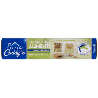 Caddy's Sacchi Alimenti Doppia Zip S
