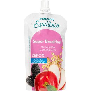 Saqueta de Maçã, Aveia e Ameixa Seca Super Breakfast sem Adição de Açúcar Continente Equilíbrio (emb. 120 gr)