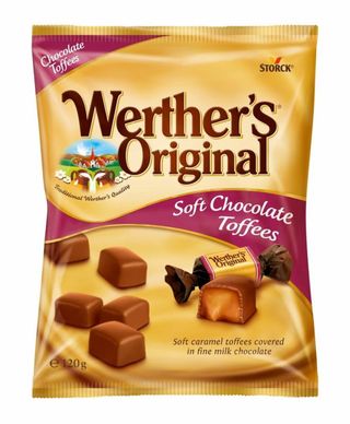 Caramelo Schoko Toffes Werther Original 120Gr