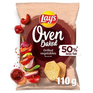 Lay's Oven Baked Pieczone formowane chipsy ziemniaczane o smaku grillowanych warzyw 110 g