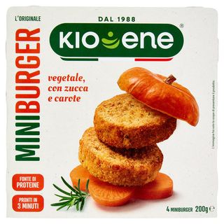 Kioene miniburger l'Originale vegetale con Zucca e Carota 200 g - 8027890010386