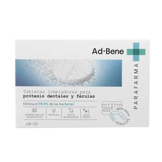 Tabletas Limpiadoras Para Prótesis Dentales Y Férulas Ad.Bene 30 Uds. (291406)