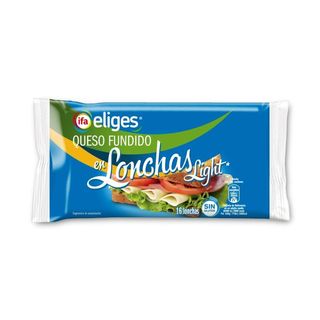 IFA ELIGES Queso Fundido Light 16 Lonchas, 300G