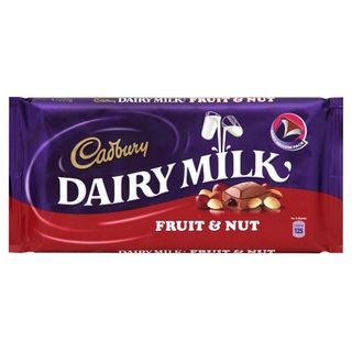 Cadbury tableta de chocolate con fruta y nueces 200 g