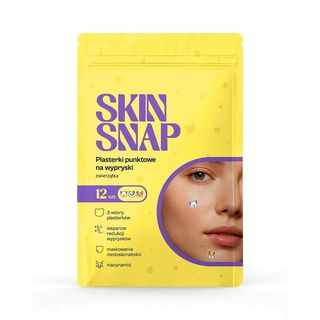 Skin Snap Plasterki punktowe zwierzątka 12 szt.