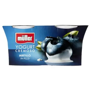 Müller Yogurt Cremoso Mirtillo In Pezzi 2 X 125 G - 115887