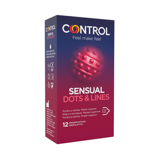 Control Sensual Dots Lines Preserv X12