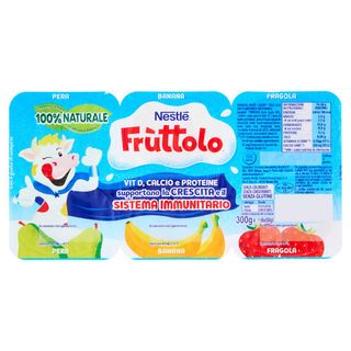 NESTLÉ FRUTTOLO Pera - Banana - Fragola 6x50g - 3023290020685