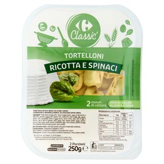 Carrefour Classic Tortelloni Ricotta e Spinaci 250 g